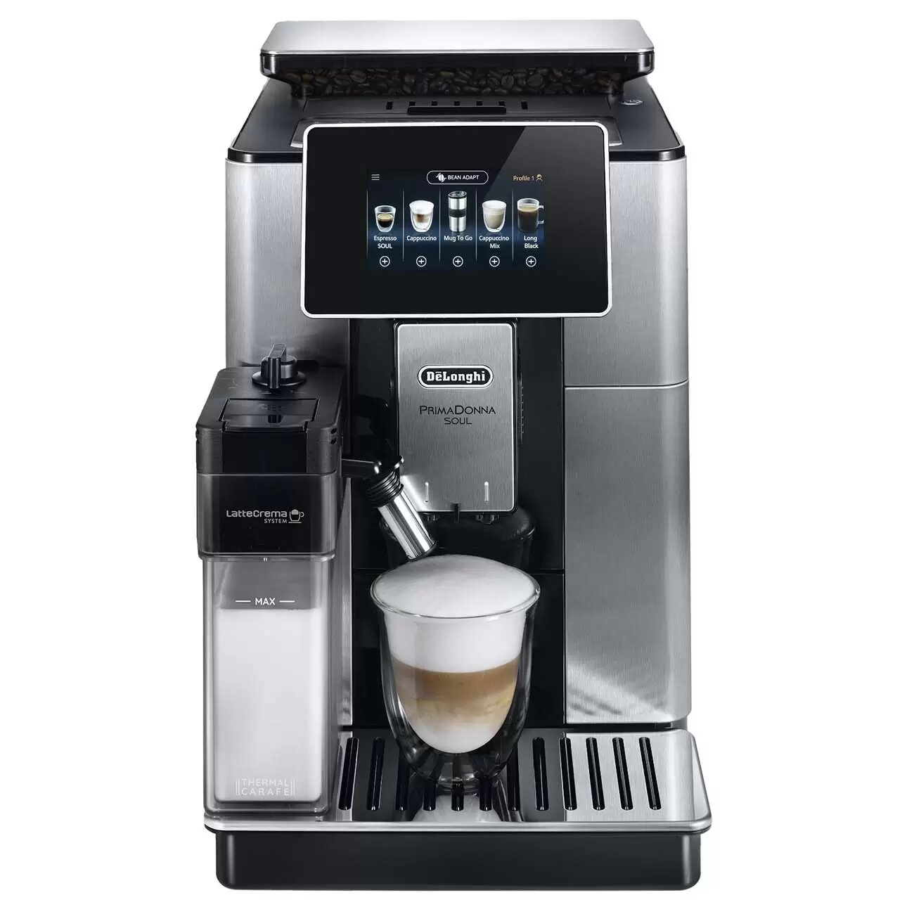 Кофемашина De'Longhi PrimaDonna Soul ECAM610.74. MB, серебристый