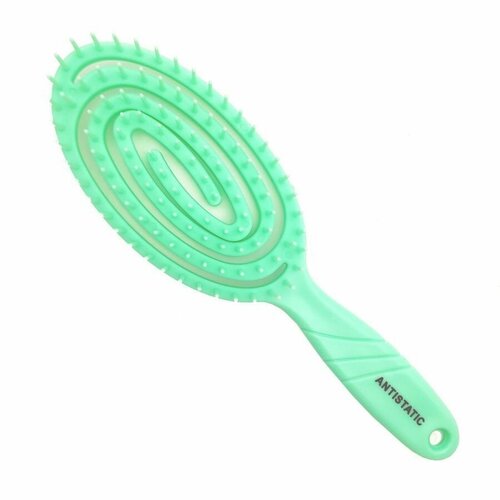 Rama Rose Расчёска для волос массажная 2021C, улитка маленькая, пластик, 19,5 см, 2 штуки