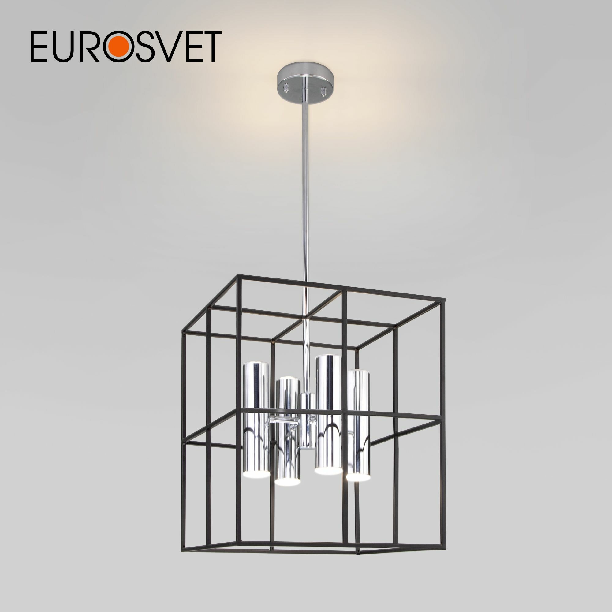 Люстра / Потолочный светильник Eurosvet Adamson 70142/8 8 ламп GU10 хром IP20