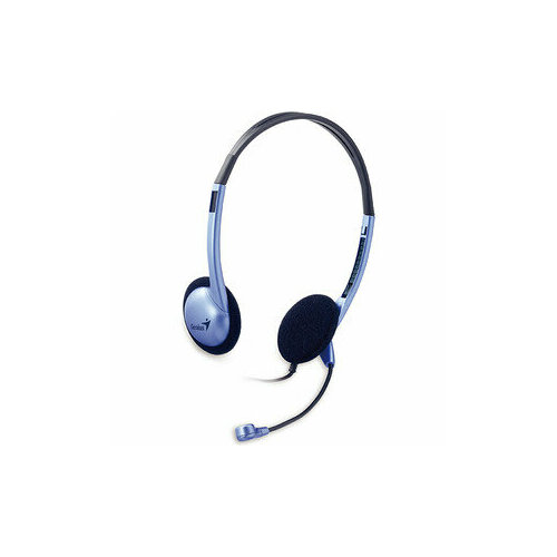 Компьютерная гарнитура Genius HS-02B легкая регулируемое оголовье мягкие амбушюры выносной микрофон с шумоподавлением регулировка 31710037100 2346₽