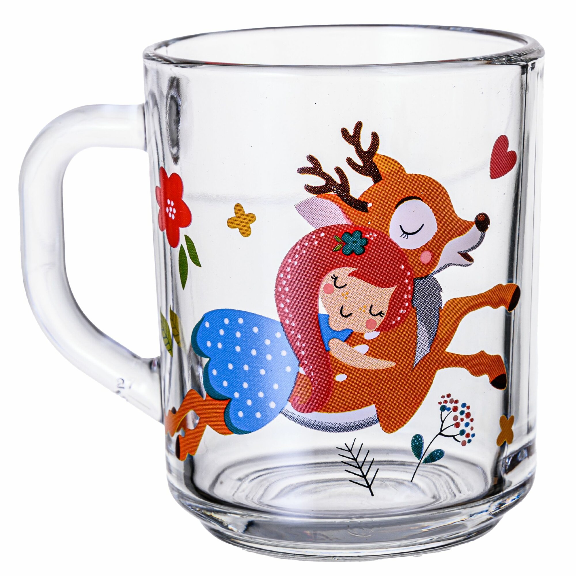 фото Кружка стеклянная для чая и кофе подарочный набор 2 шт 300мл