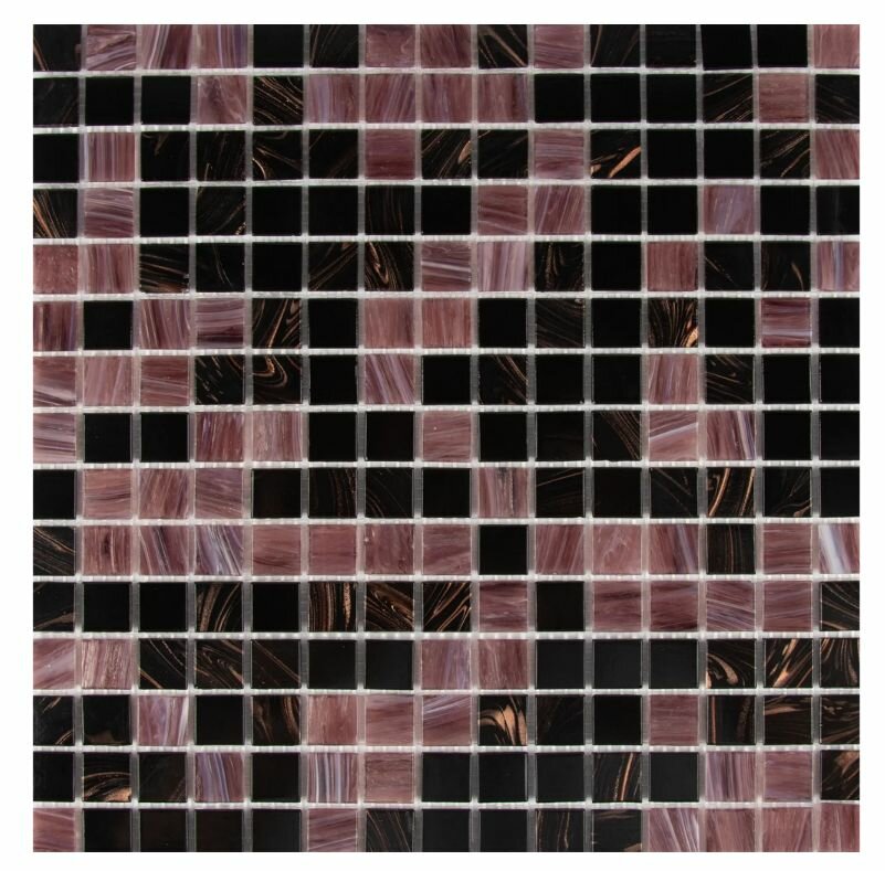 Мозаика стеклянная Artens 32.7x32.7 см цвет чёрный