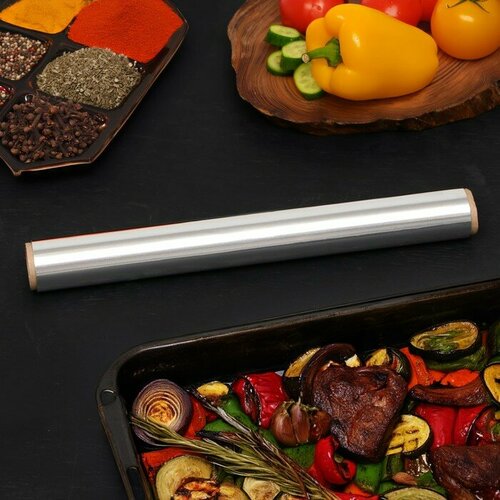 Фольга алюминиевая пищевая UPAK LAND 29 см х 20 м 9 мкм 633₽