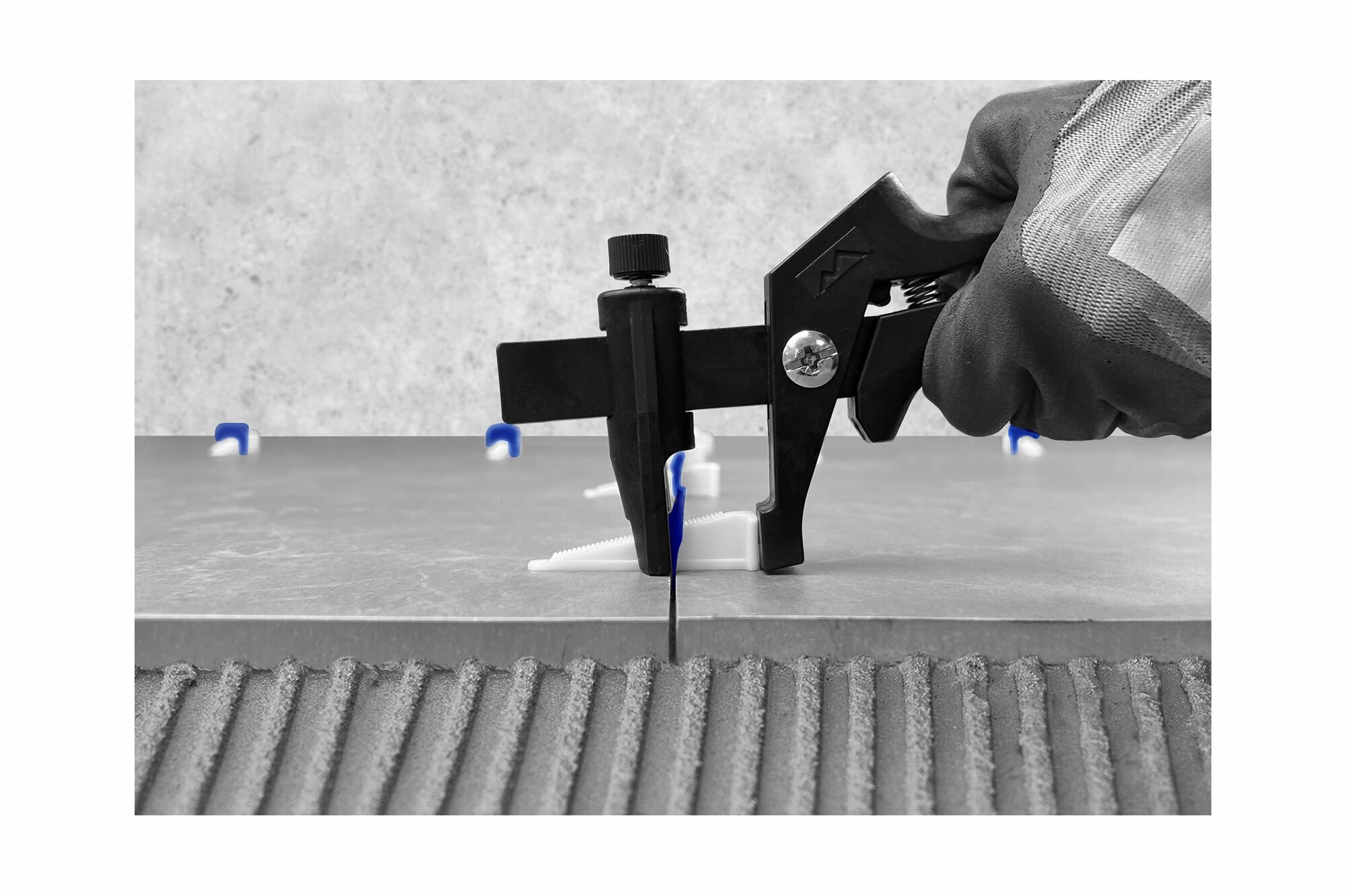 фото Tls-Profi Система выравнивания плитки зажимы 1 мм для гранитной и мраморной плиты высотой 12-22 мм, 100 шт. TLSZA062022