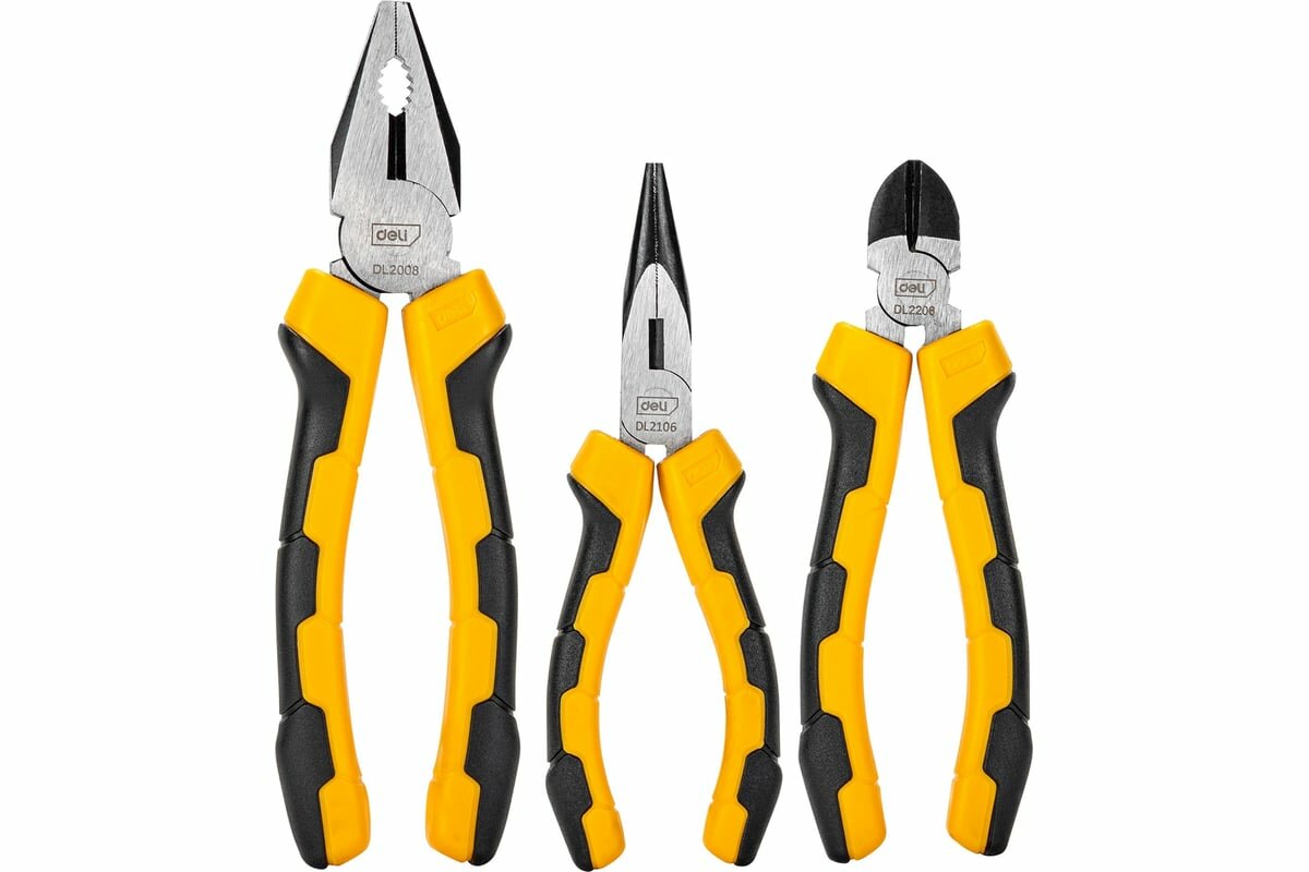 DELI Набор плоскогубцев DL2008-3 98460