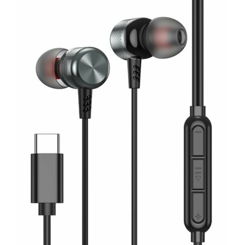 Наушники Deppa 44211 Alum Pro Type-C графитовый 650₽