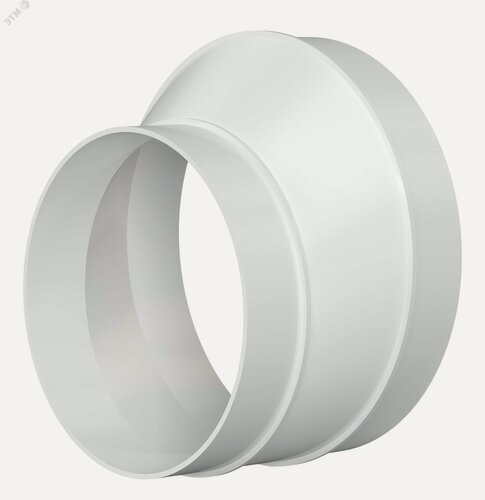 Изображение товара Переход ERA 12.515РЭП, круглое сечение, пластик, 125мм, белый