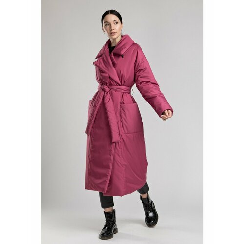 фото Пуховик belitskybrand, размер m, розовый