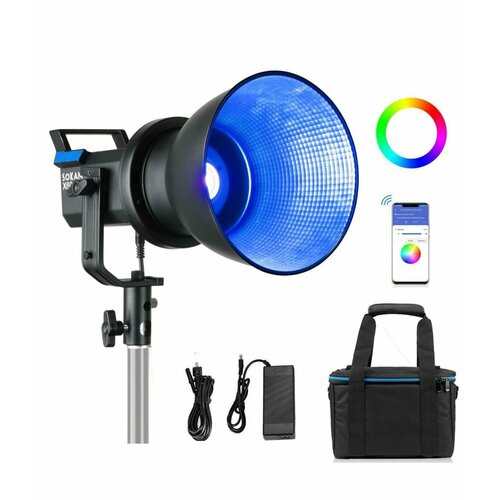Светодиодный видеосвет Sokani X60 RGB дистанционное управление через приложение дневной свет COB с креплением Bowens для студийной видеозаписи 15100₽