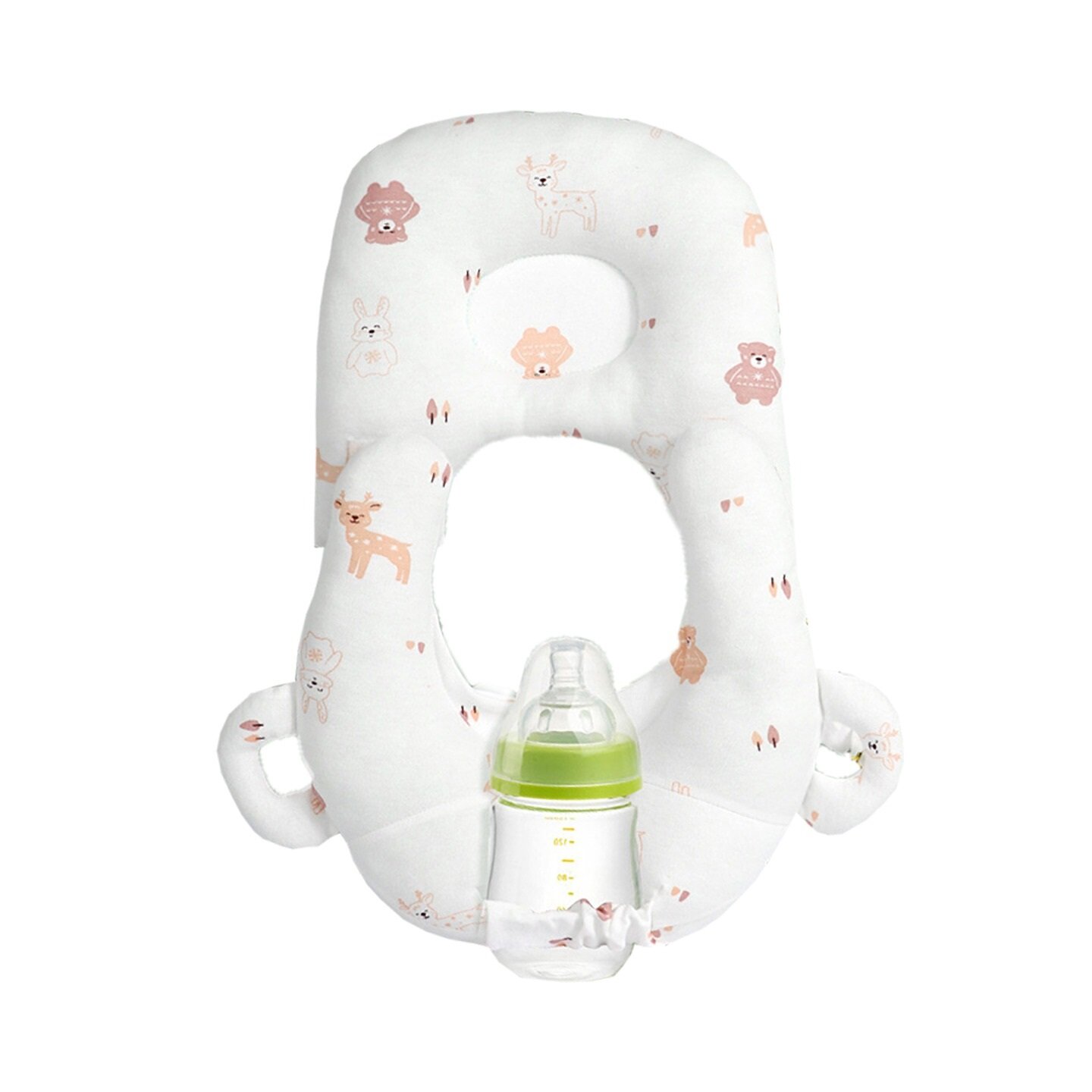 фото Подушка для кормления новорожденных без рук. Держатель детской бутылочки