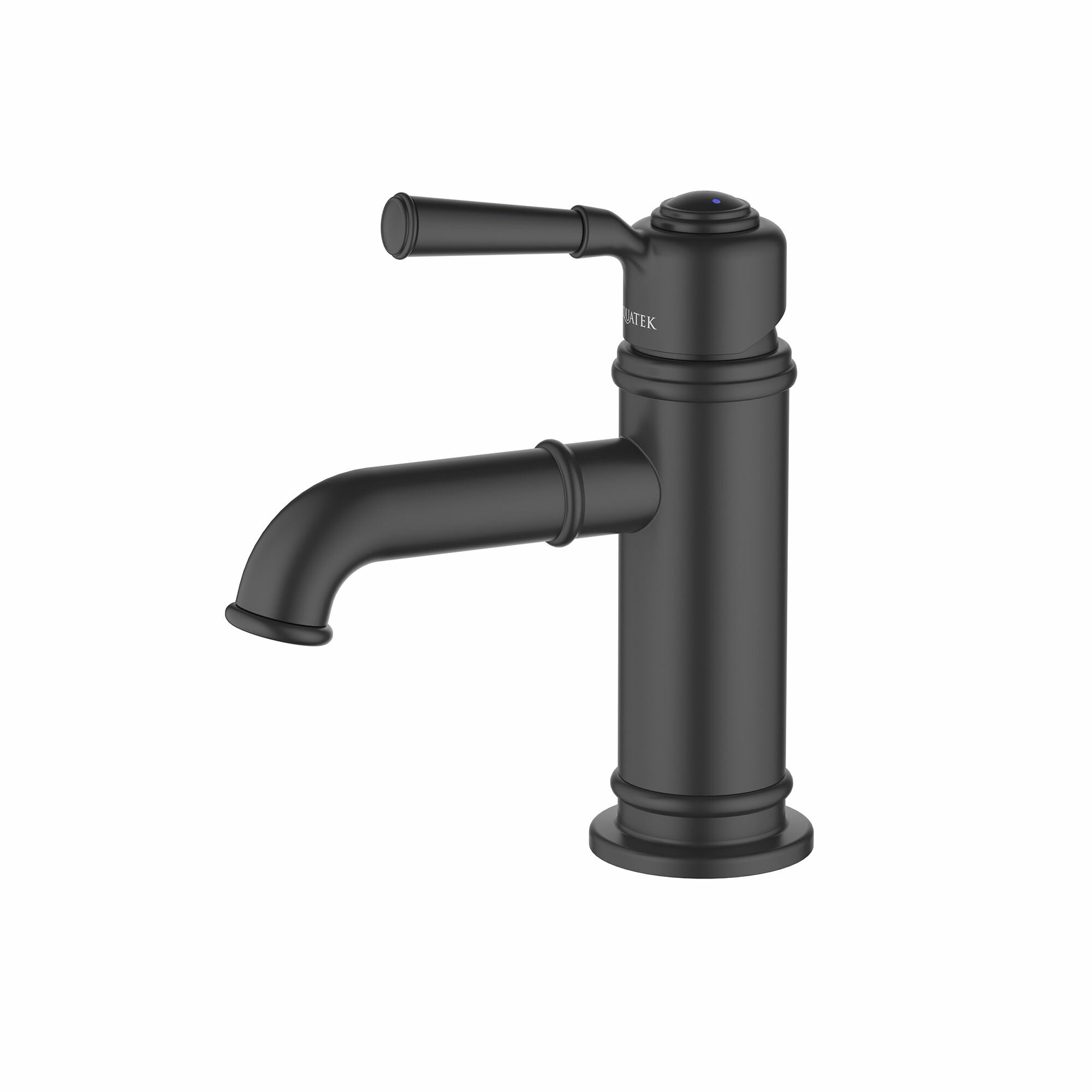 Смеситель для раковины 72, без донного клапана Aquatek, матовый черный AQ1510MB классик