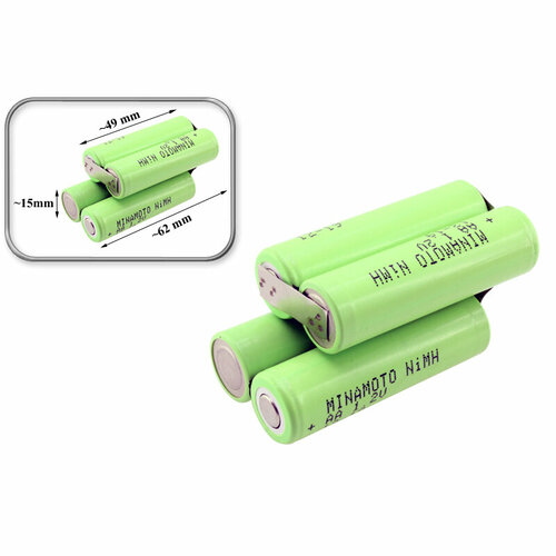 Аккумуляторная батарея 4.8V, Ni-MH, для аккумуляторной отвертки DeFort; Skil 2348; Ермак 646-192 и др.