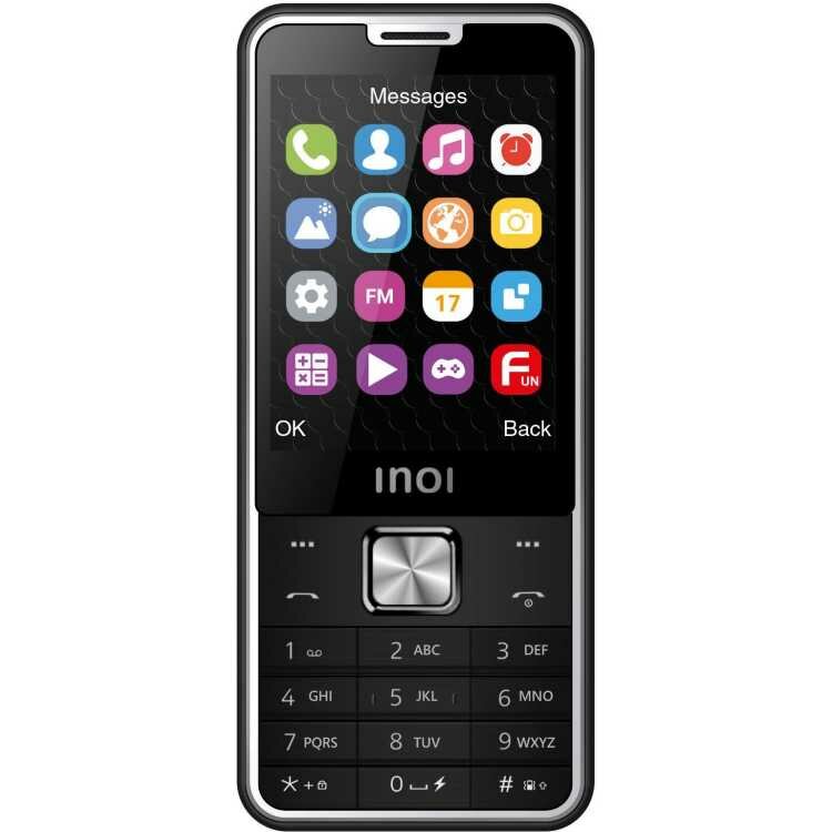 Сотовый телефон INOI 289 черный (2G,2*SIM,2,8", TN,320х240, mSD до 32 ГБ,0.08Мп,2500 мАч, FM, фонарик)