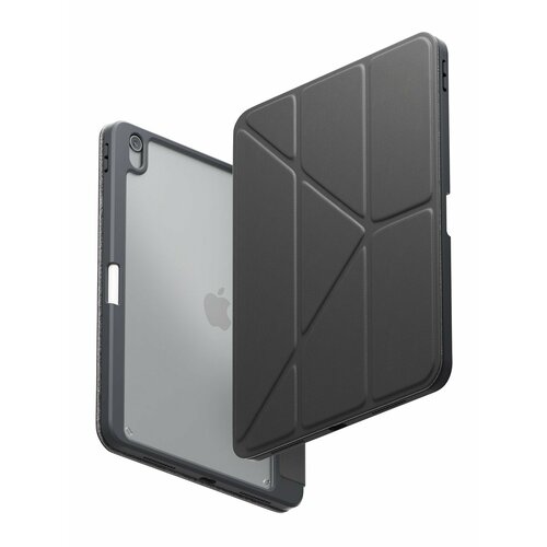 Чехол для планшета Uniq Moven Anti-microbial для iPad Air 13 (2024), цвет серый (GREY) серый, черный
