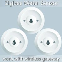 Датчик утечки воды TUYA Zigbee, смарт-датчик для обнаружения протечек, удаленный мониторинг, работает со шлюзом zigbee