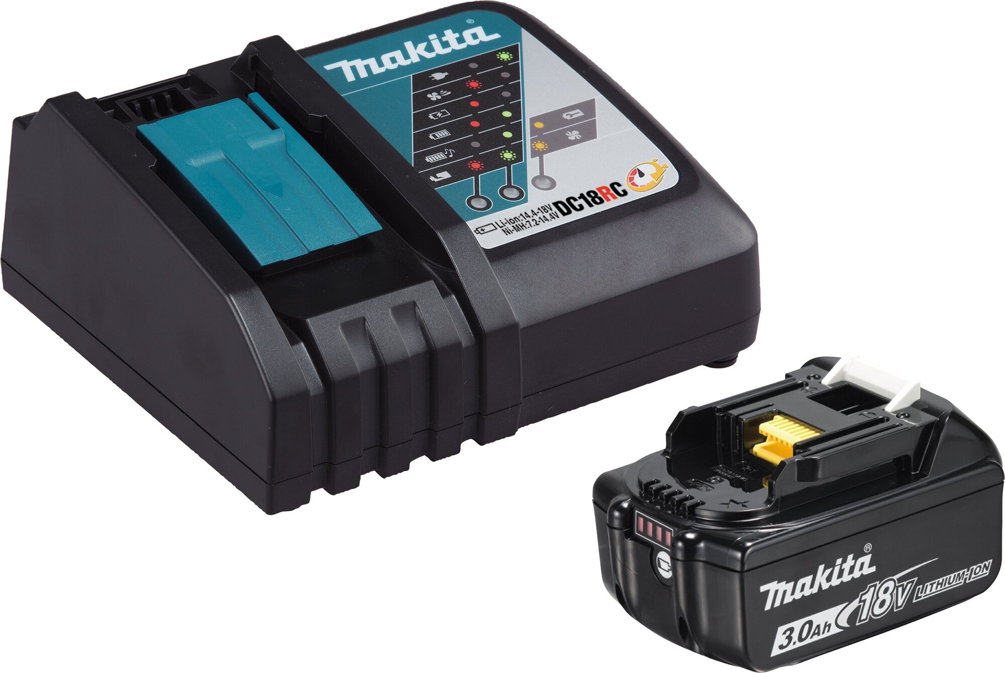 Набор Makita RF BL1830B + DC18RC - фото №16