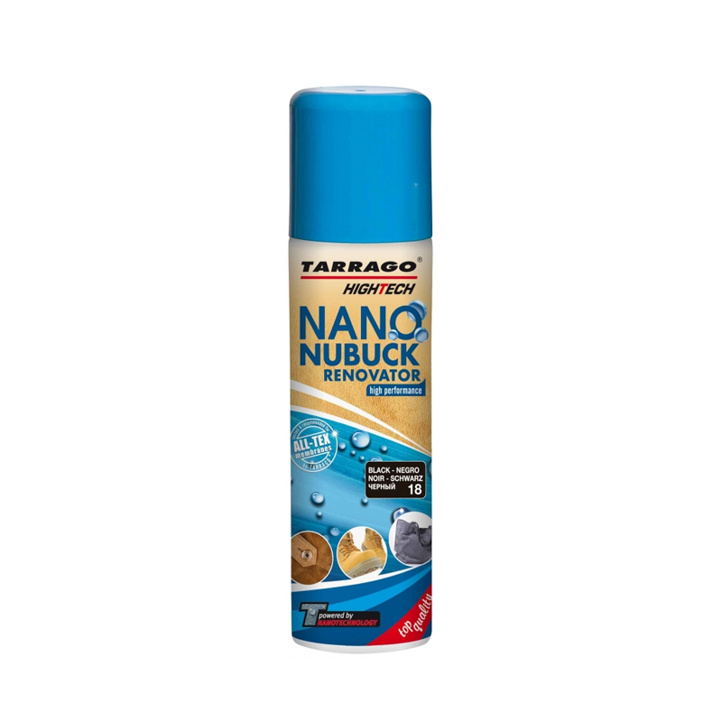 Краска для замши Tarrago Nano Nubuck Renovator Чёрный 200 мл