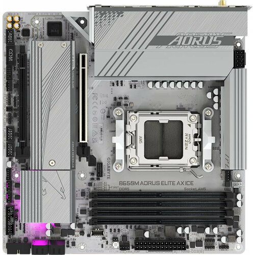 Материнская плата GIGABYTE B650M A ELITE AX ICE 20980₽