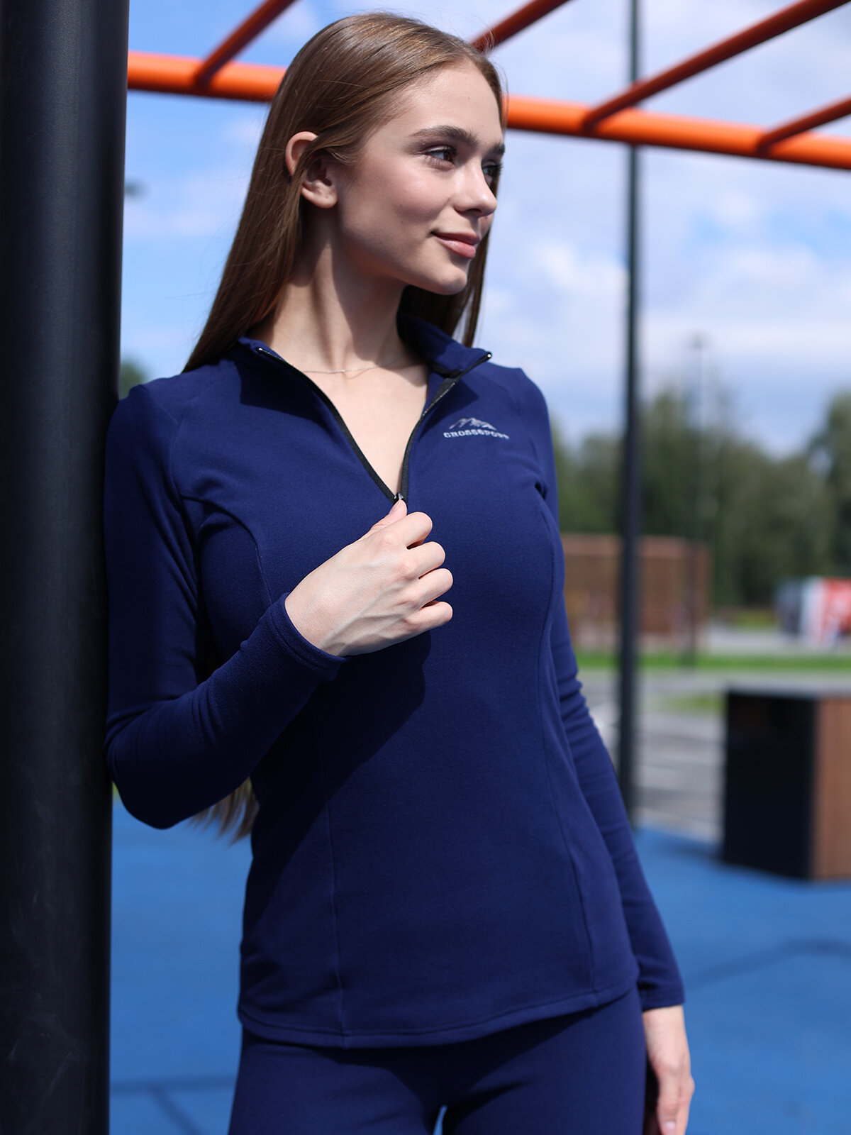 Толстовка спортивная CroSSSport размер 42  синий