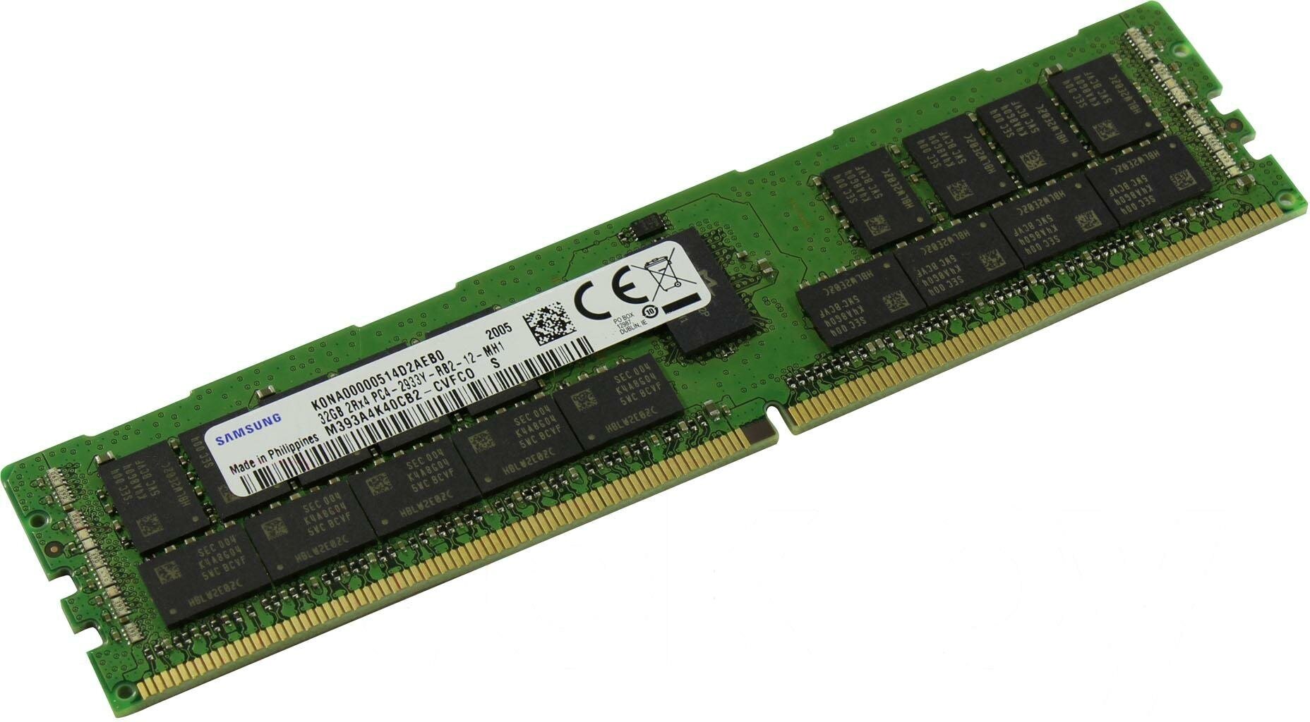 Модуль памяти DDR4 32GB Samsung PC4-23400 2933MHz ECC Reg 1.2V - фото №1