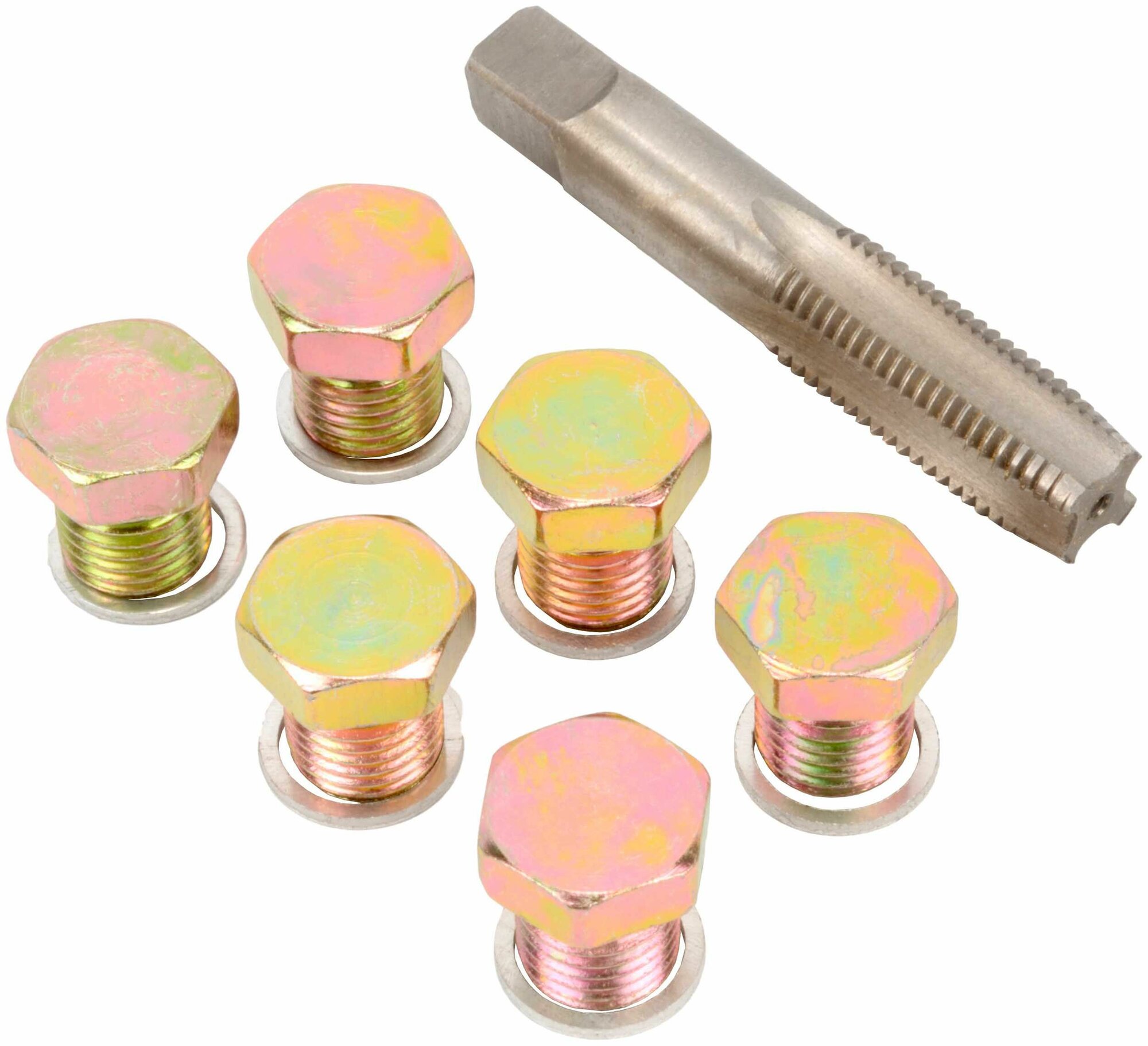 Набор для восстановления резьбы маслосливных отверстий М13 х 1.5 (Автодело)