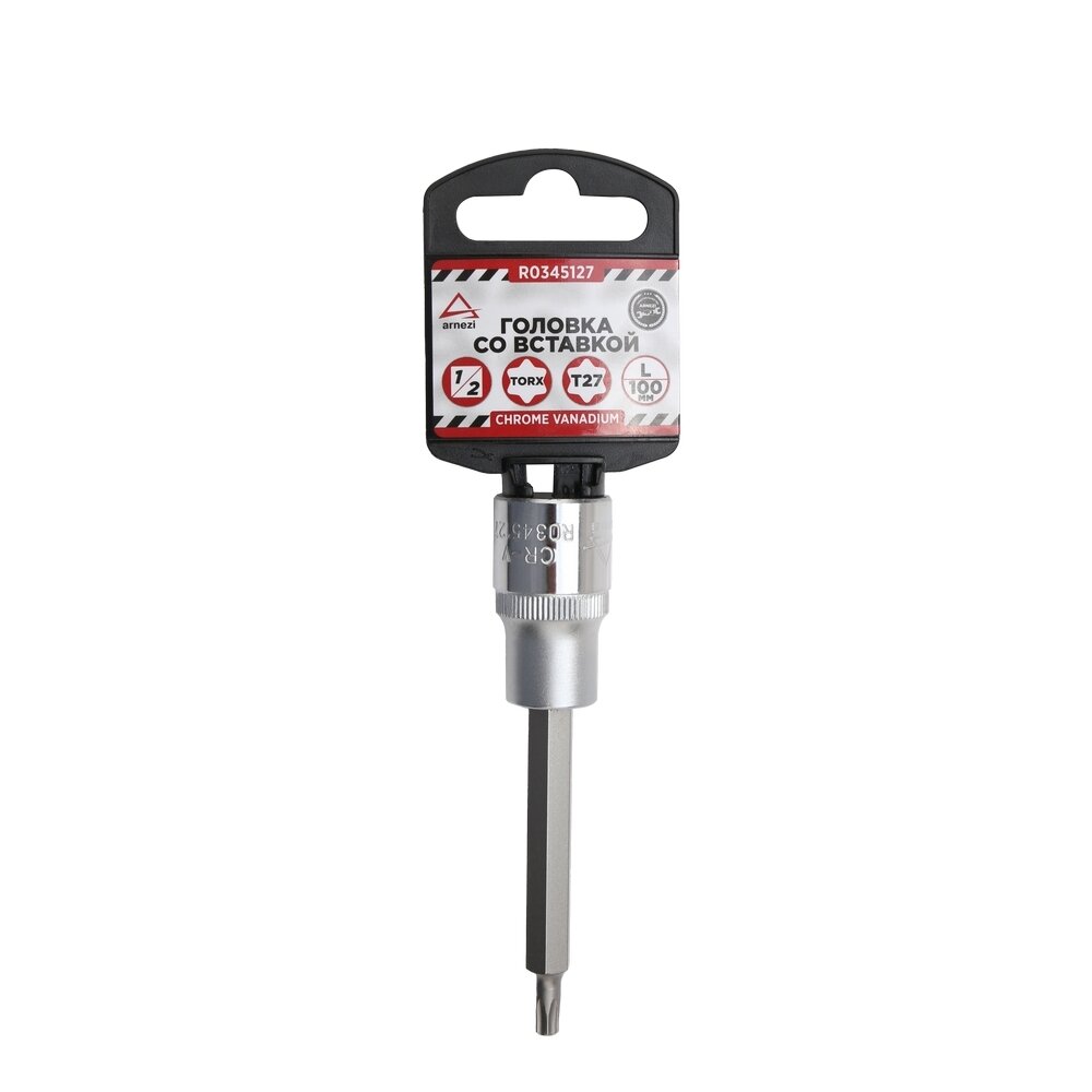 Головка 1/2" со вставкой TORX T27 L 100 на холдере