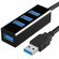 Удлинитель USB 3,0 Hub, 4 порта, Balck, 120cm