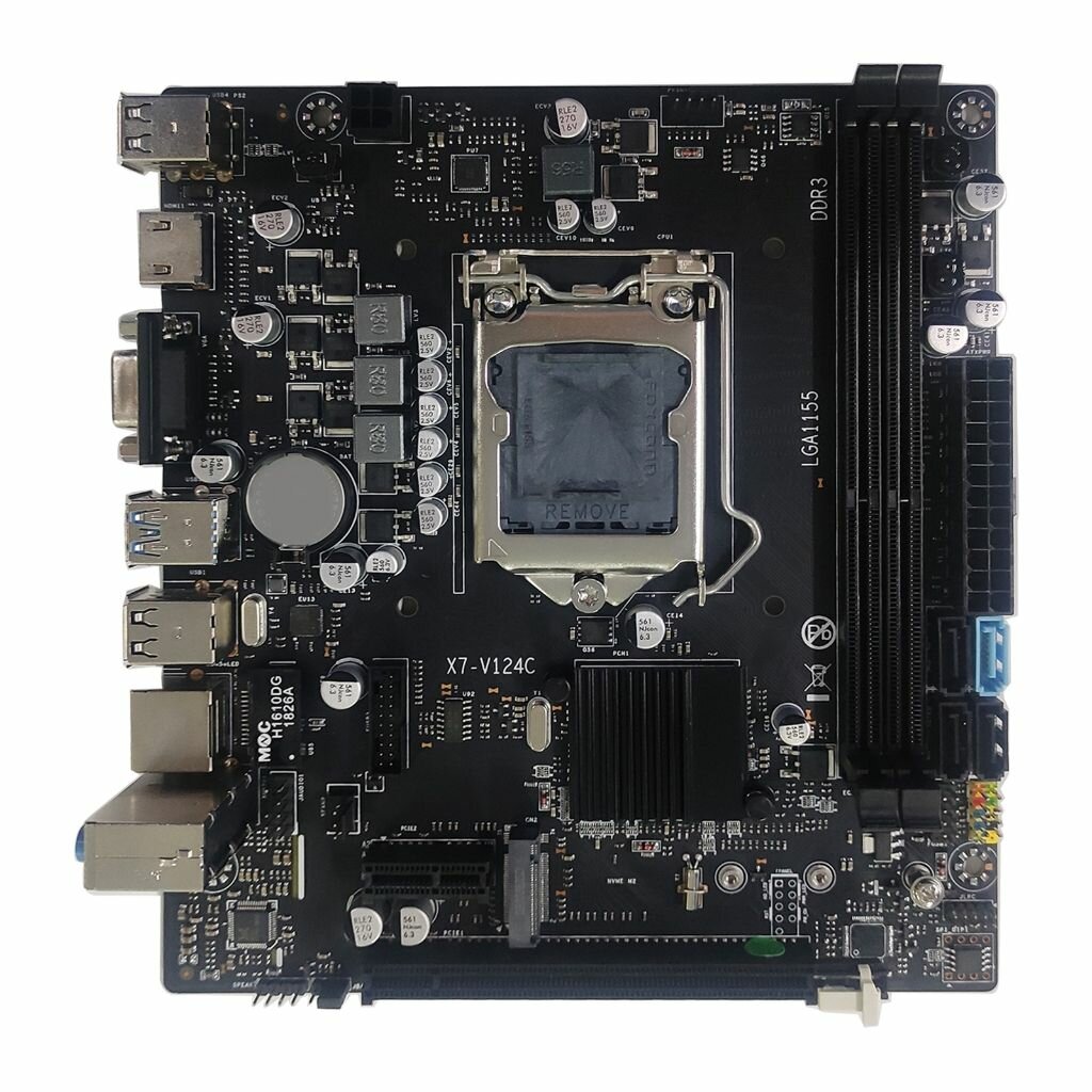 Материнская плата B75 LGA 1155 с поддержкой процессора Inter i3/i5/i7 SATA3 для M.2 NVME USB3.0 DDR3 двухканальная плата Micro ATX 16