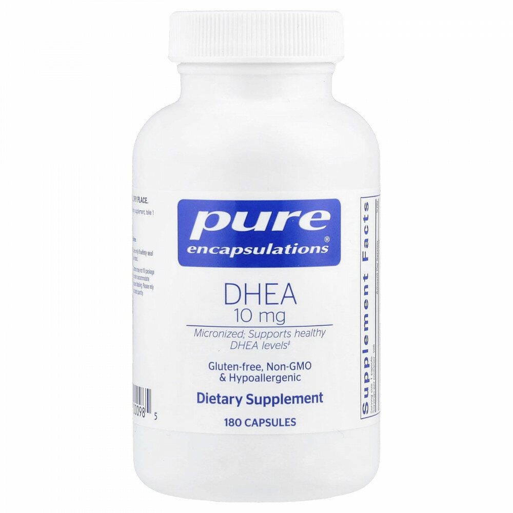 Pure Encapsulations, дгэа, 10 мг, 180 капсул