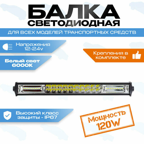 Светодиодная фара балка 120W