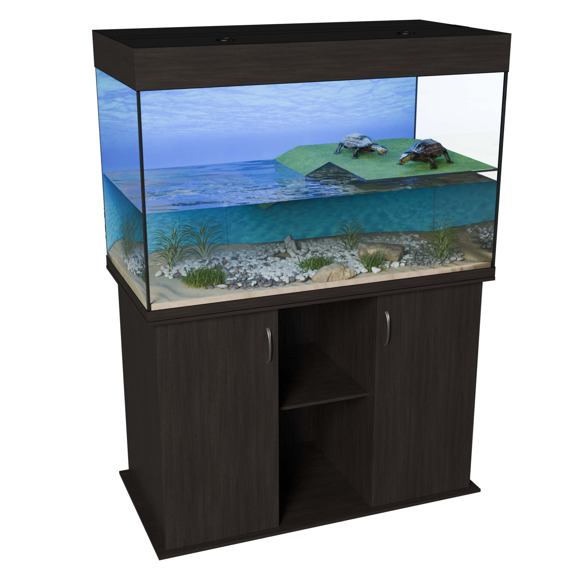 Аквариум для черепах 300 литров с тумбой террариум для красноухих