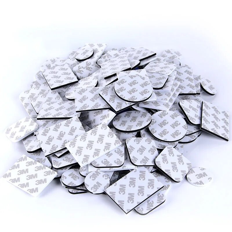 Двусторонняя самоклеящаяся лента EVA черная/белая 1.5 мм White thick1.5mm Round Dia40mm 2Pcs
