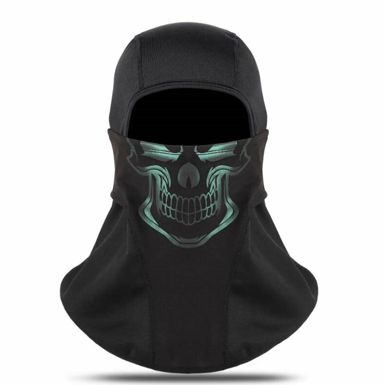 Зимняя спортивная маска со светоотражающим принтом «Двойная безопасность + стиль»