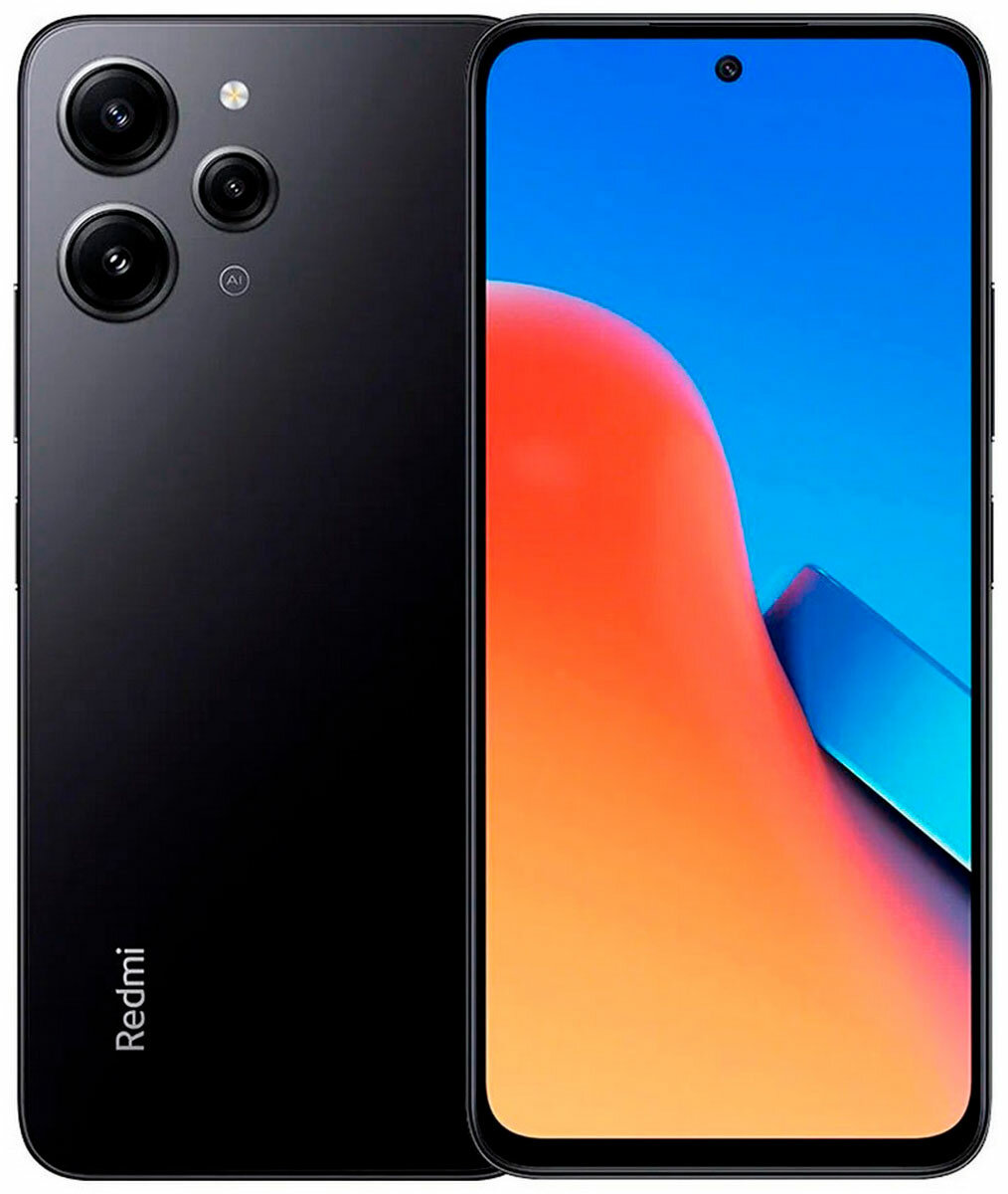 Смартфон REDMI 12. 8/256 Гб, Андроид 13, экран 6,79, IPS, черный
