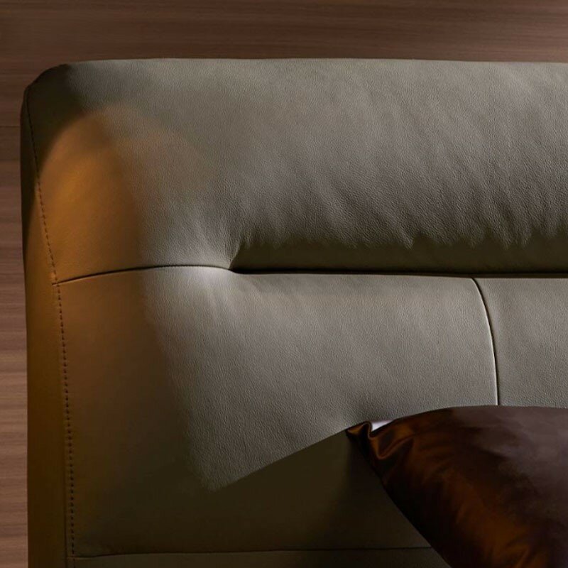 Картинки Двуспальная кровать Xiaomi 8H In Time Fashion Leather Soft Bed 1.5 m Cream White (JMP8)