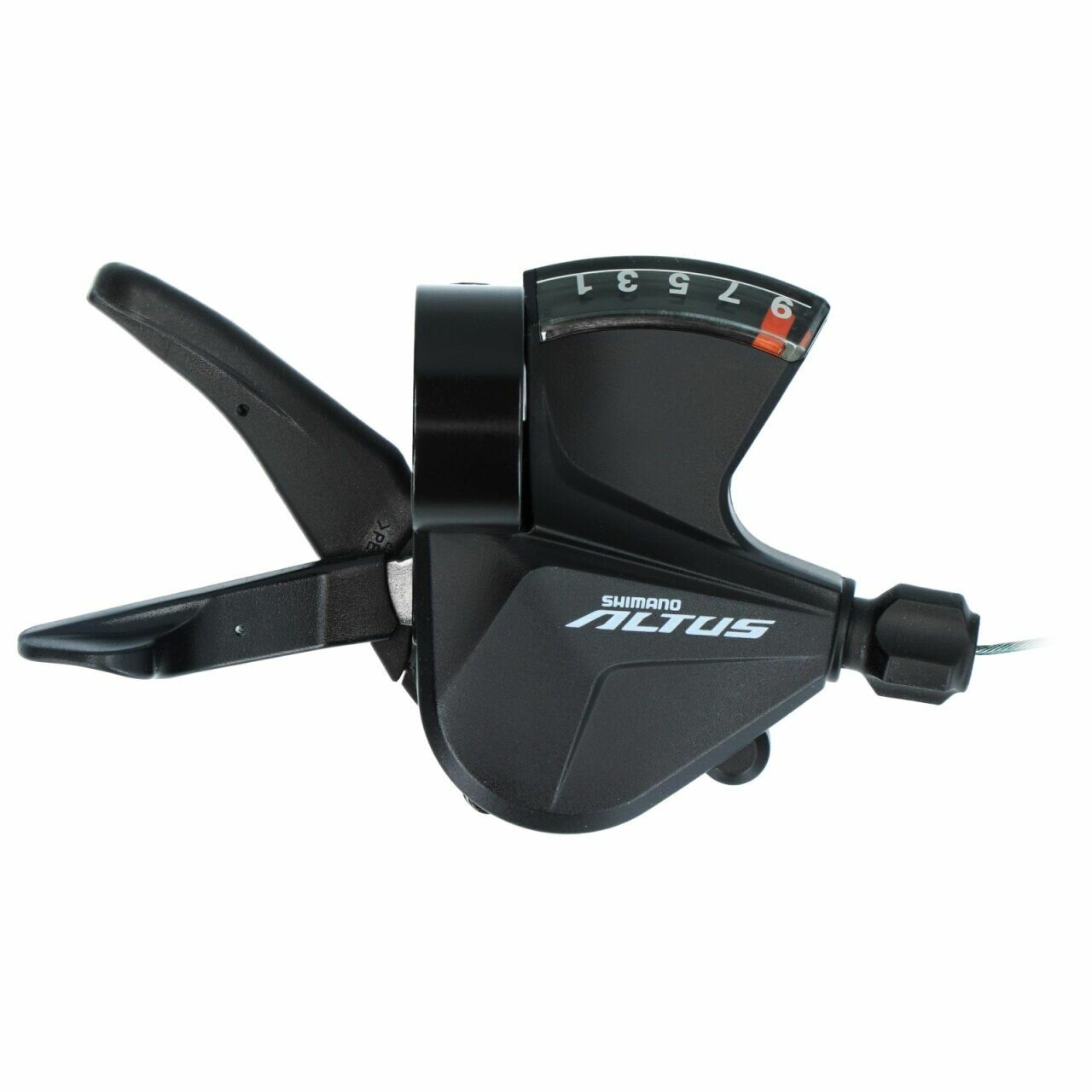 Шифтер Shimano Altus, M2010, правый, 9 скоростей, трос 2050 мм