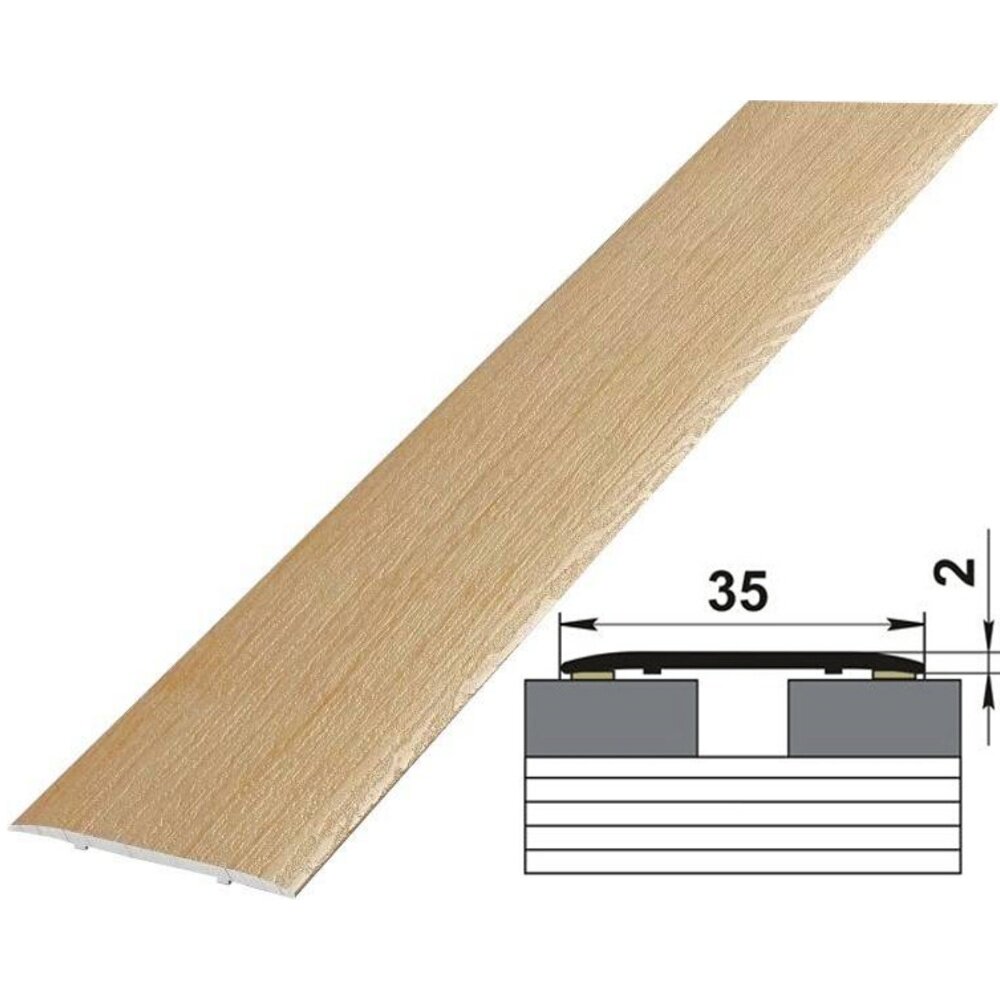 Порог ламинированный ЛС 35.900.4048 Дуб небраска