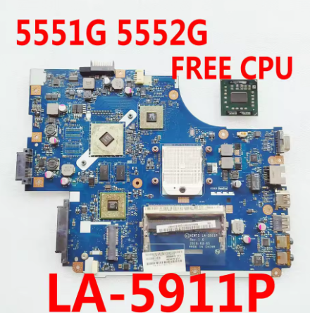 Для Acer aspire 5552 5552g 5551G Материнская плата ноутбука NEW75 LA-5911P HD6470M GPU Free CPU