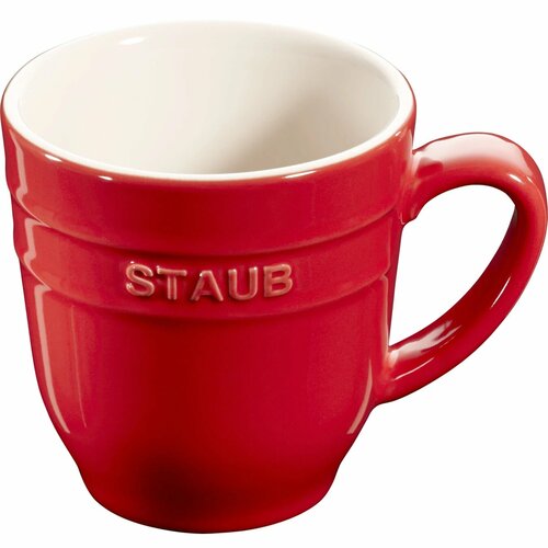 Кружка Staub керамическая для СВЧ и посудомойки 350мл вишневая 4640₽