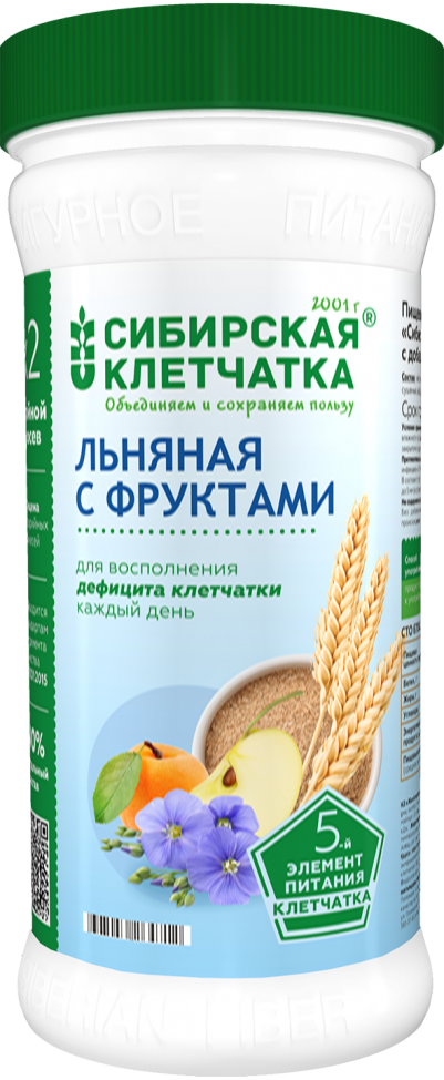 Клетчатка льняная с Фруктами 280г фото