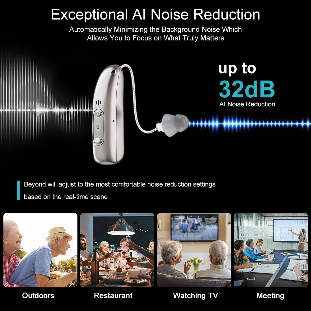 Изображение Цифровые перезаряжаемые слуховые аппараты Audifonos L03, Left Ear