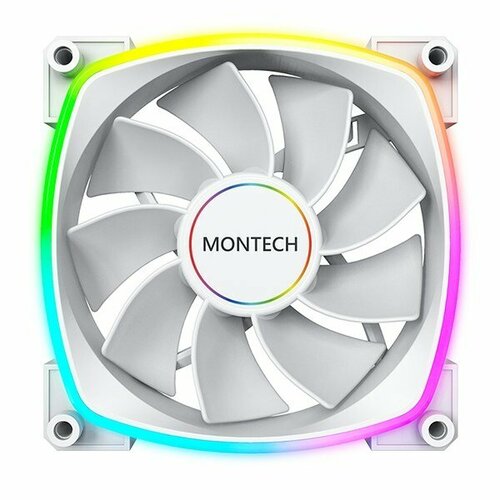 Вентилятор Montech RX140W RX140 PWM Reverse White 140mm 4pin PWM 755₽