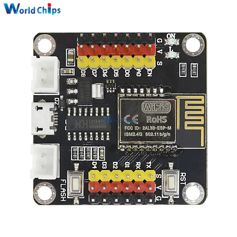 DM прочная Wi-Fi беспроводная плата разработки, Интернет вещей ESP8285, CH340, SPI, Micro USB, для Arduino, IDE, ESP-M2