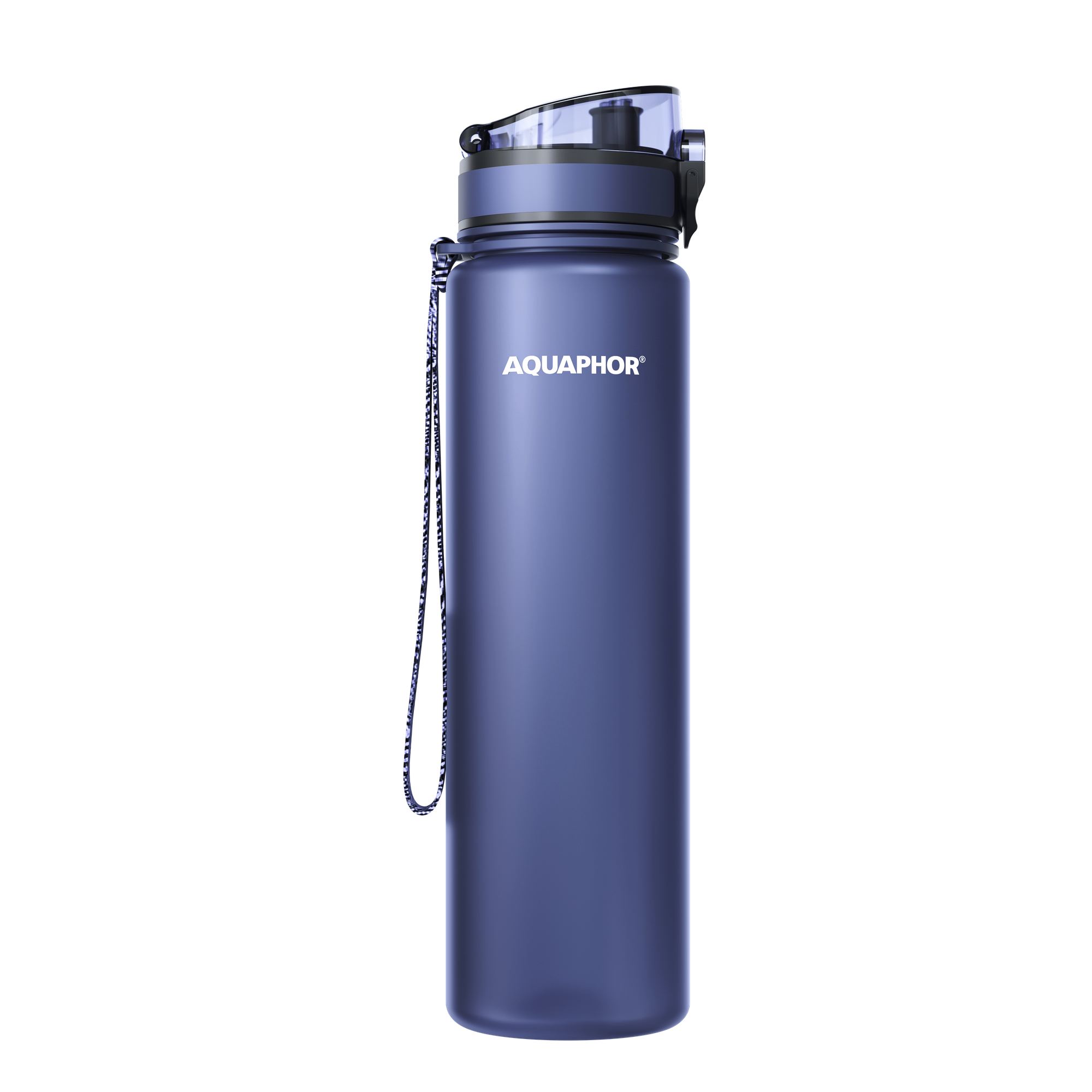 Aquaphor City - легкая бутылка со встроенным фильтром - темно синий — фото 1