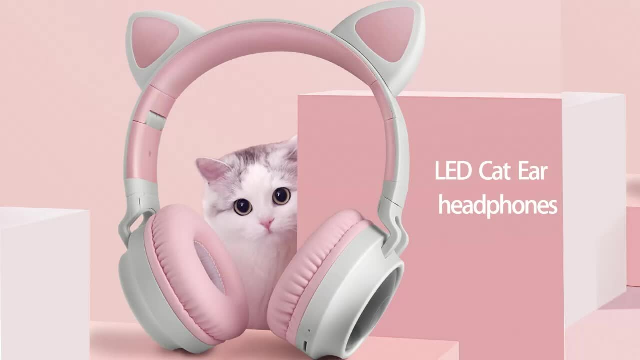 Беспроводные наушники HOCO W27 CAT ear, с кошачьими ушками, Bluetooth
