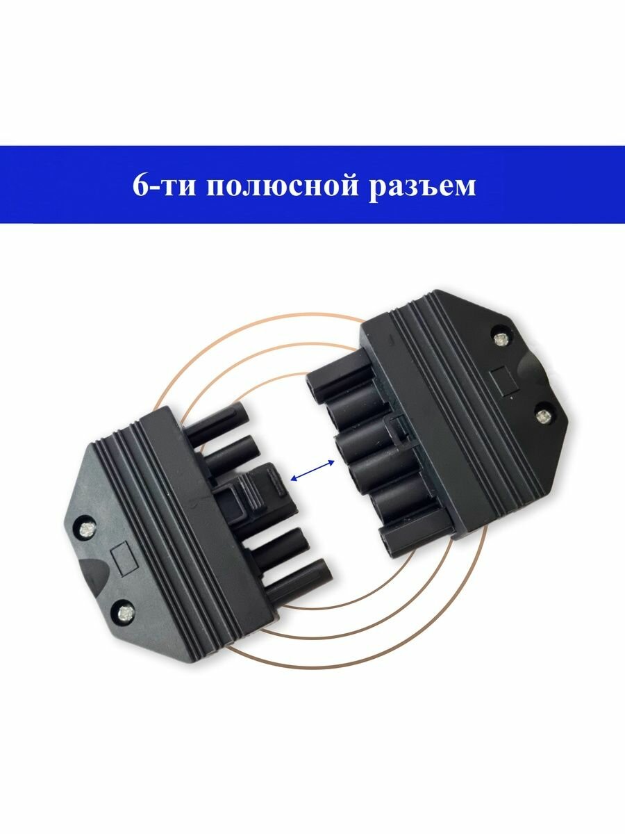 Разъём горелки Wieland 6 контактов   FM  