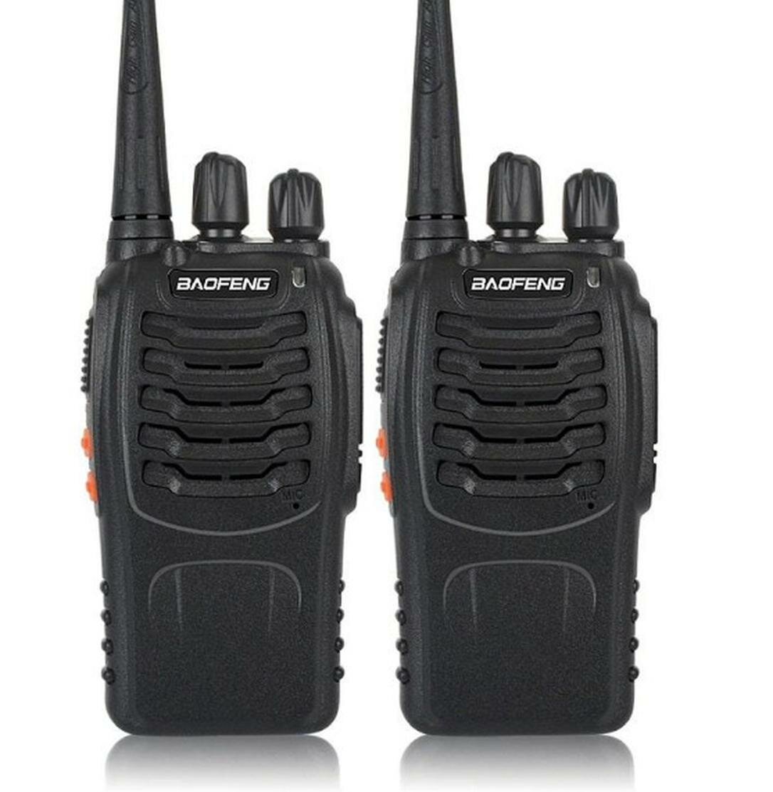 Рации BAOFENG BF-888S 2шт, дальность до 5км, 16каналов, влагозащищенные, черные — фото 1