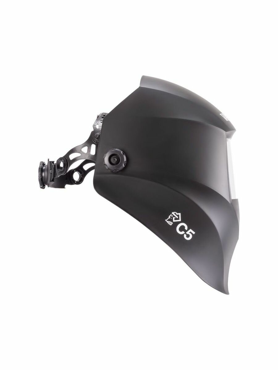 Маска сварщика VARTEG "чёрная" со стеклом С5 — фото 1