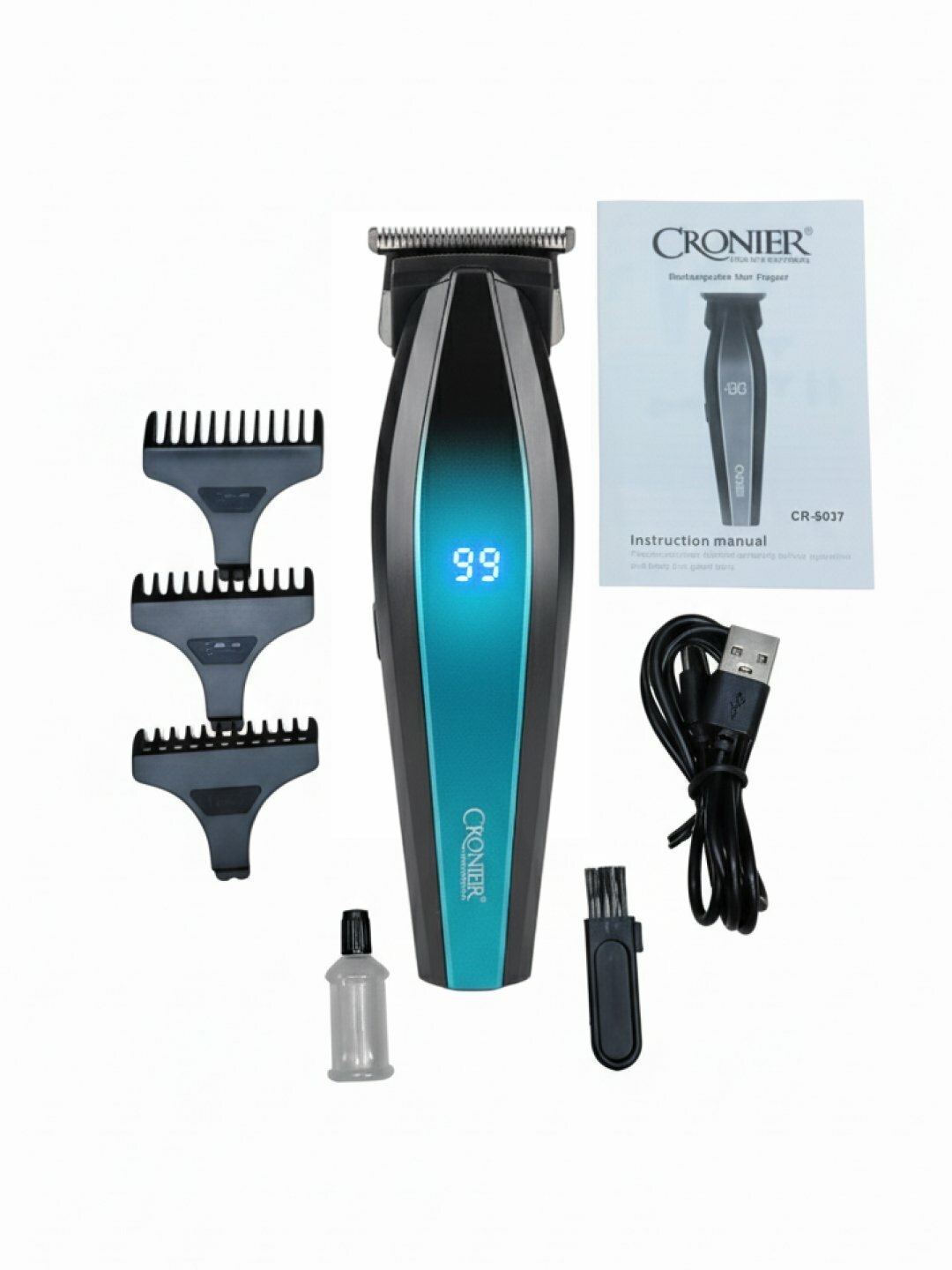 Машинка для стрижки Croner триммер профессиональный аккумуляторный — фото 1