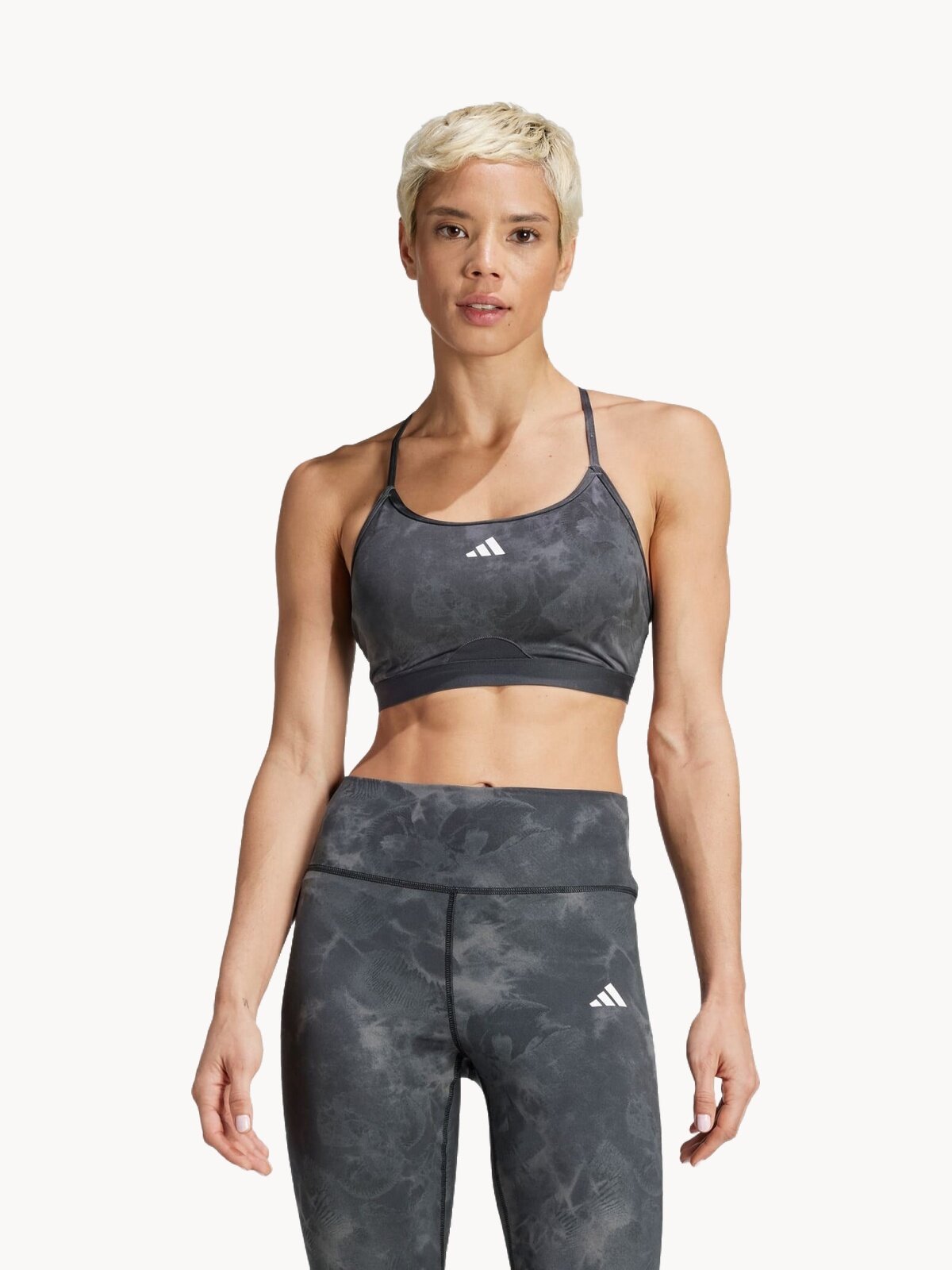 Топ adidas Aeroreact Training Essentials Light Support Tie-Dye